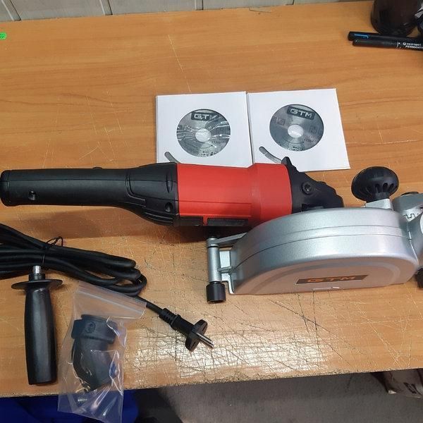 Штробориз электрический (бороздник) GTM WC125/1400E 1400 Вт, 9500 об/мин, 3см глубины FAY 1632 фото