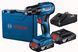 Аккумуляторная бесщеточная дрель-шуруповерт Bosch GSR 185-LI Professional : 2 АКБ 18V 2.0Ah + З/П 06019K3000 фото 1