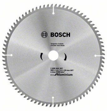 Диск пильный 305 х 30 (80Т) Bosch по алюминию (2608644397) 2608644397 фото