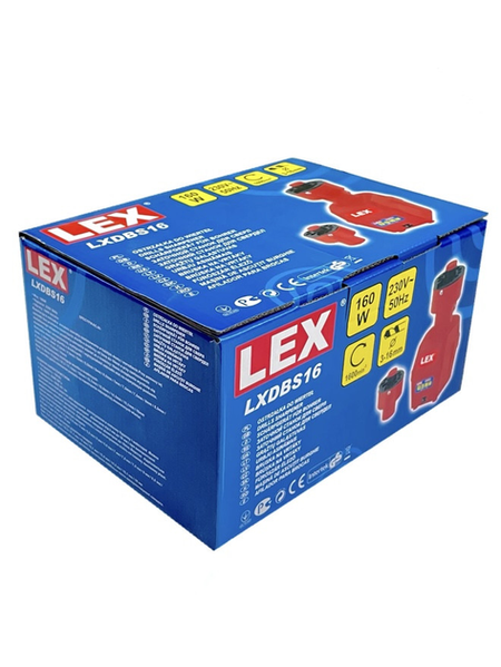 Верстат для заточування свердел LEX LXDBS16 : 160Вт, 1600 об/хв, вага 2.2кг LXDBS16 фото