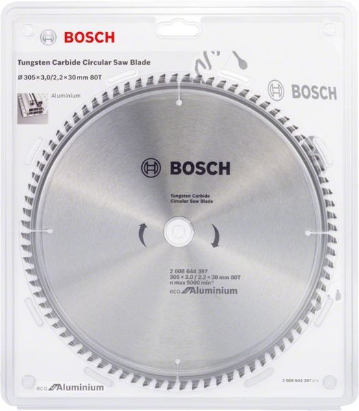 Диск пильний 305 х 30 (80Т) Bosch по алюмінію (2608644397) 2608644397 фото