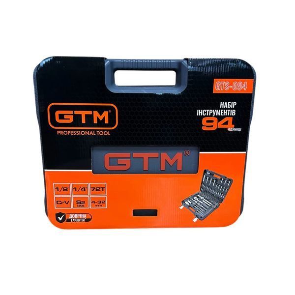 Набор инструментов 94 ед GTM GTS-094 1/4-1/2" (GTS-094) 227458 фото