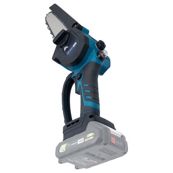Аккумуляторная цепная пила PROFI-TEC HCS1520BL HomeLine: с АКБ 2шт-20V 2.0 Аh, шина 20 см 006304 фото