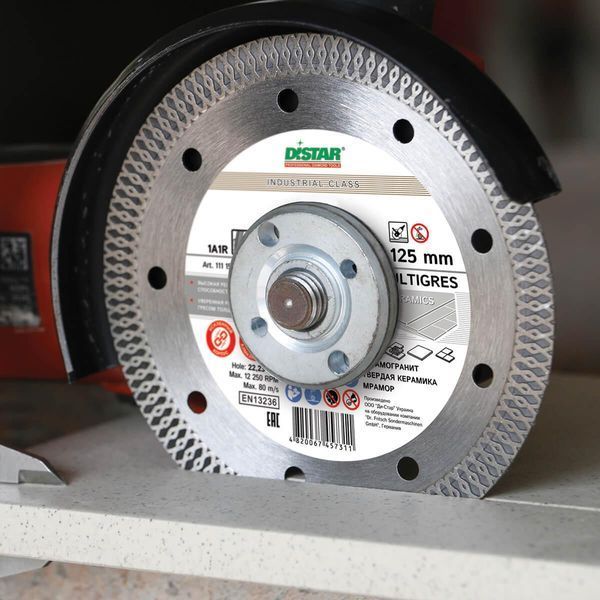 Диск алмазный отрезной Distar Multigres 7D 1A1R 125x1,4/1,0x10x22,23 мм керамика, плитка (11115494010) 11115494010 фото