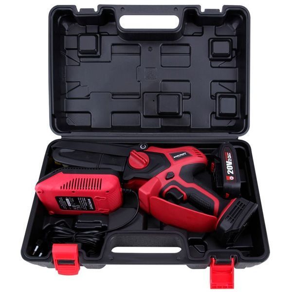 Аккумуляторная бесщеточная минипила цепная WORCRAFT CHS-S20LiBPM (13216) шина 15 см, Батарея + Зарядка + Кейс 13216 фото