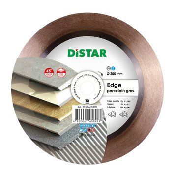 Диск алмазний відрізний Distar 7D 1A1R 250 EDGE 250x25,4 кераміка, мармур, керамограніт 11120421019 11120421019 фото