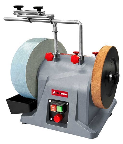 Станок для влажной и сухой заточки Holzmann NTS250S (Корундовый+Кожаный, плавное рег.оборотов) NTS250S_230V фото