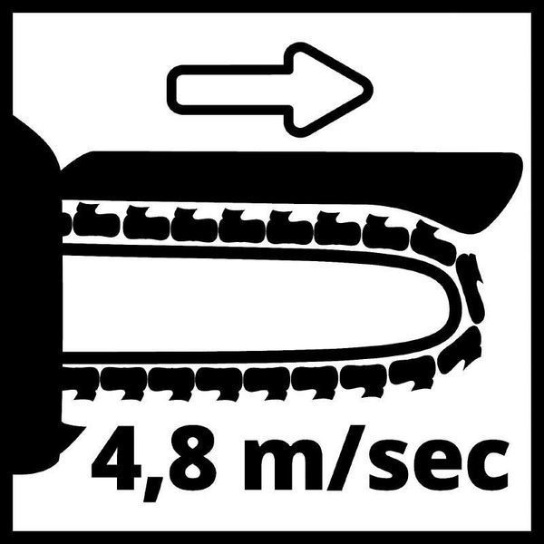 Мощная пила цепная аккумуляторная Einhell GE-PS 18/15 Li BL - Solo : без АКБ, шина 158мм, 4.8 м/с 4600040 фото