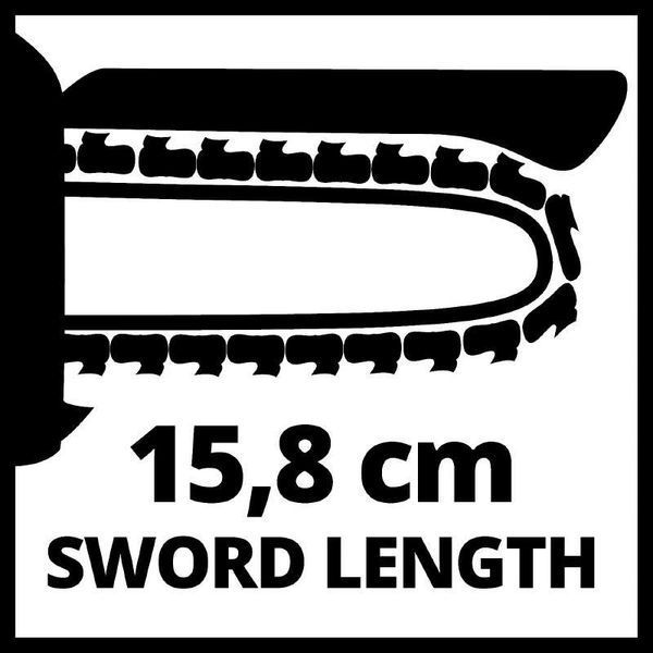 Мощная пила цепная аккумуляторная Einhell GE-PS 18/15 Li BL - Solo : без АКБ, шина 158мм, 4.8 м/с 4600040 фото