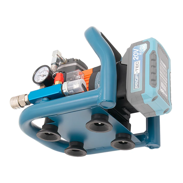 Акумуляторний компресор до 7 бар PROFI-TEC PAC0715 UltraCore (1&times;акум (8.0 Аr), зарядне) 008276 фото