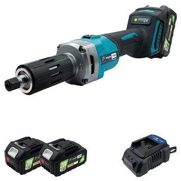 Акумуляторна пряма шліфувальна машина PROFI-TEC PDG36BL POWERLine : з АКБ 20V 2 шт по 4.0 Ah+ЗП 005456 фото