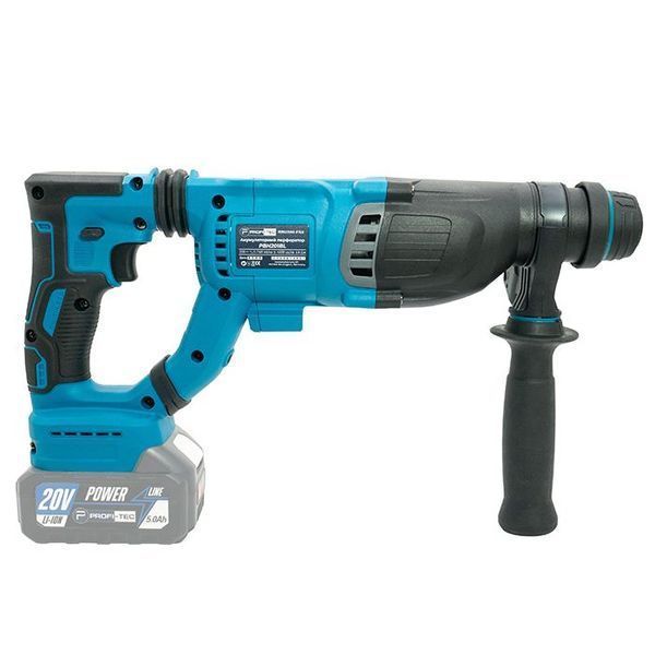 Аккумуляторный перфоратор PROFI-TEC PBH201BL POWERLine : с АКБ 2шт-20 V х 4.0 Аh + ЗП, 3.0 Дж 006961 фото