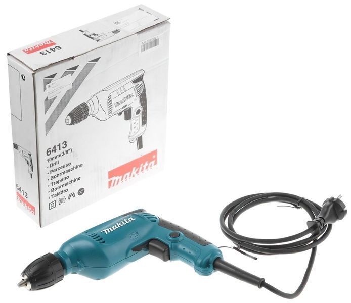 Профессиональная дрель электрическая ударная (электродриль) MAKITA 6413: 450 Вт, 1.5-10мм сверло 6413 фото