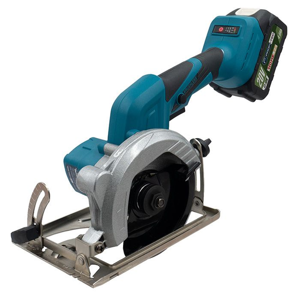 Аккумуляторная дисковая пила PROFI-TEC PCA1220BL POWERLine: с АКБ 20V 4.0 Ah+ЗУ, диск 125 мм 006451 фото