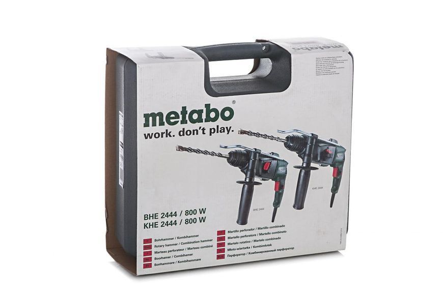 Професійний ударний електричний прямий перфоратор Metabo KHE 2444 : 800 Вт, 2.3 Дж перфоратор для дому (606154000) 606154000 фото