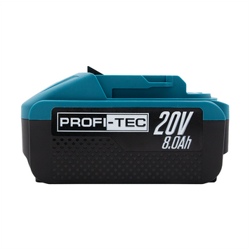 Акумуляторна батарея PROFI-TEC PT2080EP POWERLine : 20V, 8.0 Аh, з індикатором заряду 005851 фото