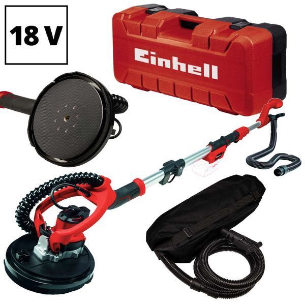 Аккумуляторная шлифмашина для стен и потолка, жираф Einhell TE-DW 18/225 Li - Solo 4259990 фото