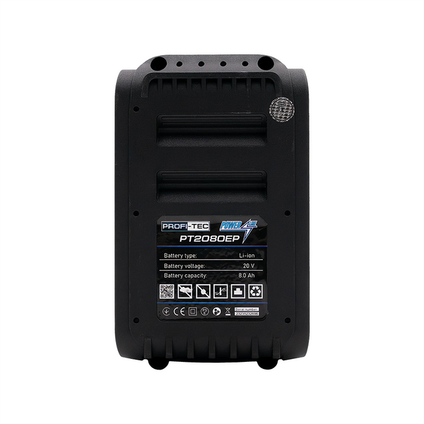 Аккумуляторная батарея PROFI-TEC PT2080EP POWERLine : 20V, 8.0 Аh, с индикатором заряда FAY 005851 фото