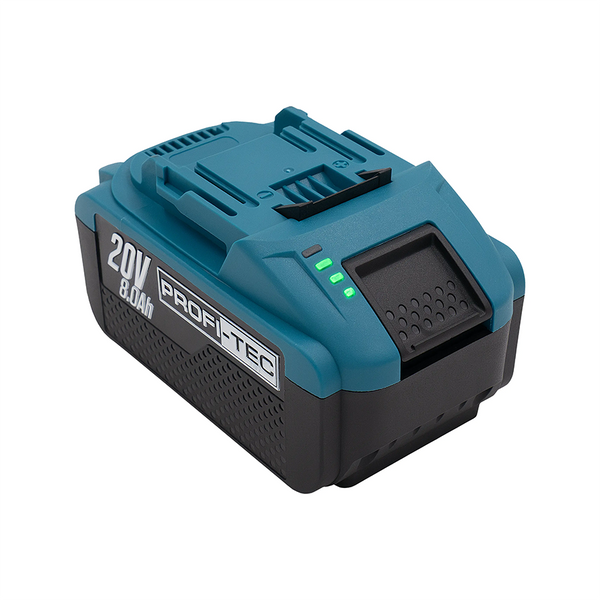 Аккумуляторная батарея PROFI-TEC PT2080EP POWERLine : 20V, 8.0 Аh, с индикатором заряда FAY 005851 фото