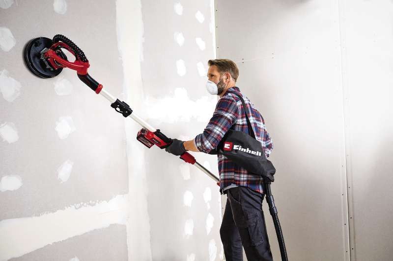 Аккумуляторная шлифмашина для стен и потолка, жираф Einhell TE-DW 18/225 Li - Solo 4259990 фото