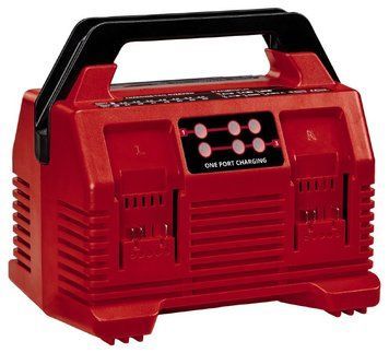 Потужний зарядний пристрій для 4-х акумуляторів Einhell 2x2 Power X-Quattrocharger 4А 4512102 фото