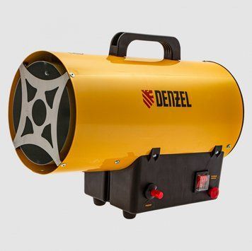 Газова теплова гармата прямого нагріву DENZEL GHG-15 : 15 м2, 15 кВт, 500 м3/ч, пропан-бутан 96477 964773 фото