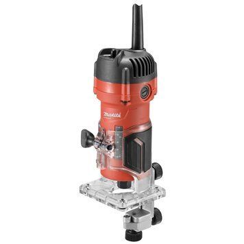 Електричний ручний столярний фрезер кромковий по дереву Makita 3700 : 530 Вт, 6 цанга, 35000 об/хв електрофрезер 3700 фото