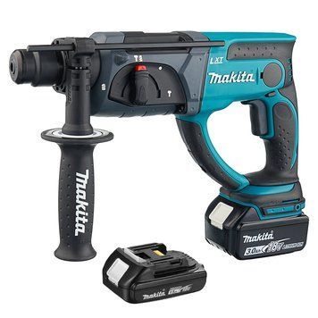 Професійний акумуляторний перфоратор Makita DHR202RX4 : з АКБ 2шт-18V 3 Аг + 1,5 Аг, 2 Дж DHR202RX4 фото