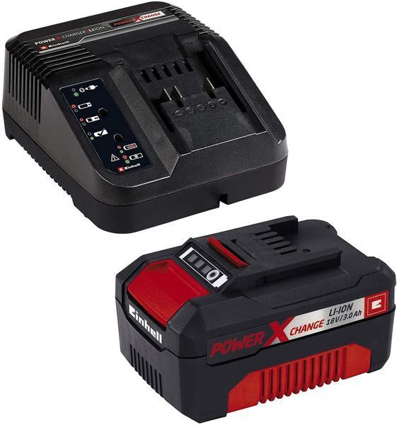 Потужна акумуляторна ланцюгова пила Einhell GE-LC 18 Li Kit : 18V 3.0Ah, шина 25см (4501760) 4501760 фото