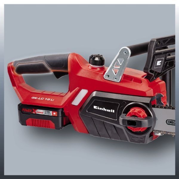 Потужна акумуляторна ланцюгова пила Einhell GE-LC 18 Li Kit : 18V 3.0Ah, шина 25см (4501760) 4501760 фото