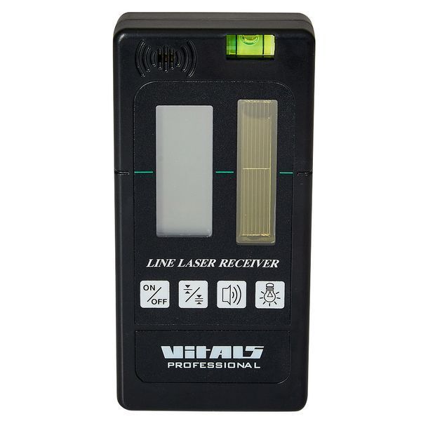 Приймач для лазерного рівня нівеліра Vitals Professional LR 1g : робочий діапазон 50 м, вага 0.35 кг FAY 162519 фото