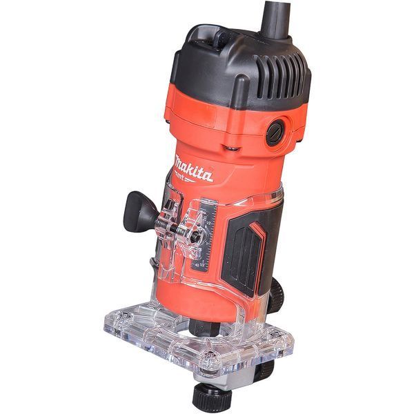 Электрический ручной столярный фрезер кромочный по дереву Makita 3700 : 530 Вт, 6 цанга 3700 фото