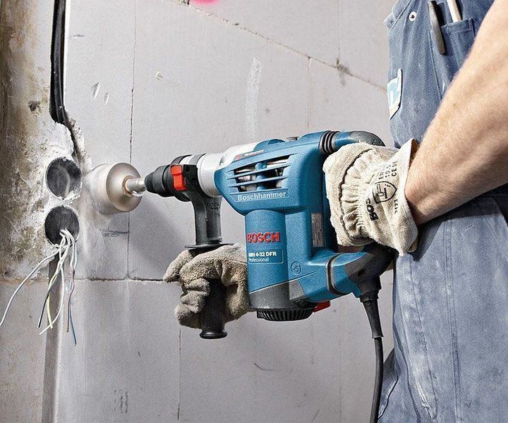 Профессиональный ударный электрический перфоратор Bosch GBH 4-32 DFR : 900 Вт, 4,2 Дж (0611332100) 0611332100 фото