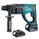 Профессиональный аккумуляторный перфоратор Makita DHR202RX4 : с АКБ 2шт-18V 3 Ач+1,5 Ач, 2 Дж DHR202RX4 фото 1