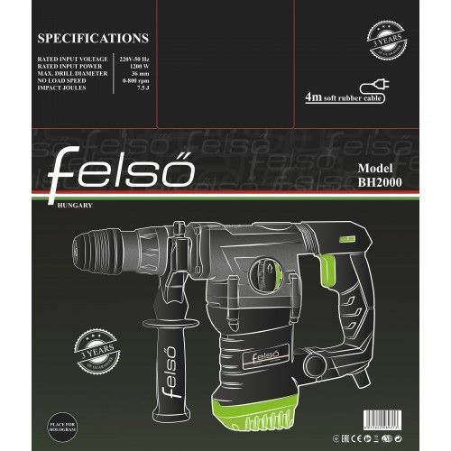 Перфоратор бочковий Felső BH2000 BH2000 фото