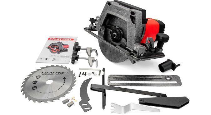 Мощная ручная дисковая пила по дереву START PRO SCS-2250 : 2250 Вт, круг 200мм циркулярная пила SCS-2250 фото