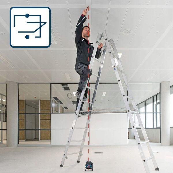 Лазерный нивелир Bosch GCL 2-15 с креплением&nbsp;RM 1 Professional (0601066E00) : 2 линии / 2 точки, красный луч 0601066E00 фото