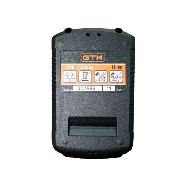 Потужний акумулятор GTM B18V/4Аh Li-Ion (акумуляторна батарея) 2702 2702 фото