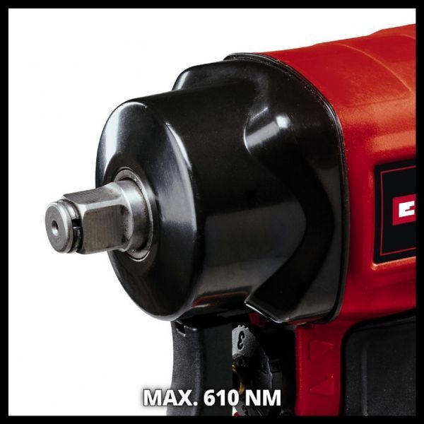 Професійний гайковерт пневмичний Einhell TC-PW 610 Compact : 610 Hm, 142 л/хв, пневмо гайковерт 4138965 4138965 фото