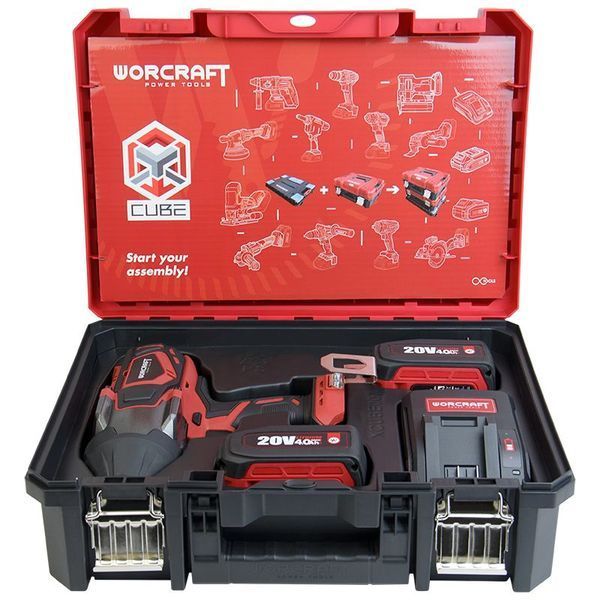 Аккумуляторный бесщеточный гайковерт WORCRAFT XCUBE007 3/4'' (13276) - затяжка. 850 Нм, откр.-1800 Нм 13276 фото