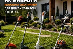 Як вибрати мотокосу або тример для дому у 2026 році: повний гід фото