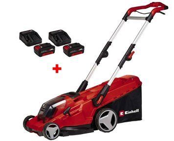 Газонокосарка акумуляторна Einhell GE-CM 36/41 Li - Solo : з АКБ 2шт 18V 4.0 Ah + 2 шт ЗП, 41 см ширина 3413275 4512042 фото
