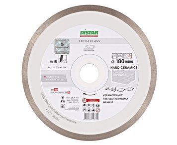 Диск алмазний відрізний Distar Hard ceramics 1A1R 180x1,4x25,4 кераміка, керамограніт, мармур 11120048014 11120048014 фото