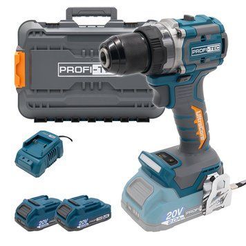 Акумуляторний дриль-шуруповерт PROFI-TEC PPCD7020 UltraCore (20В 2а 2шт і зарядка) 007642 фото
