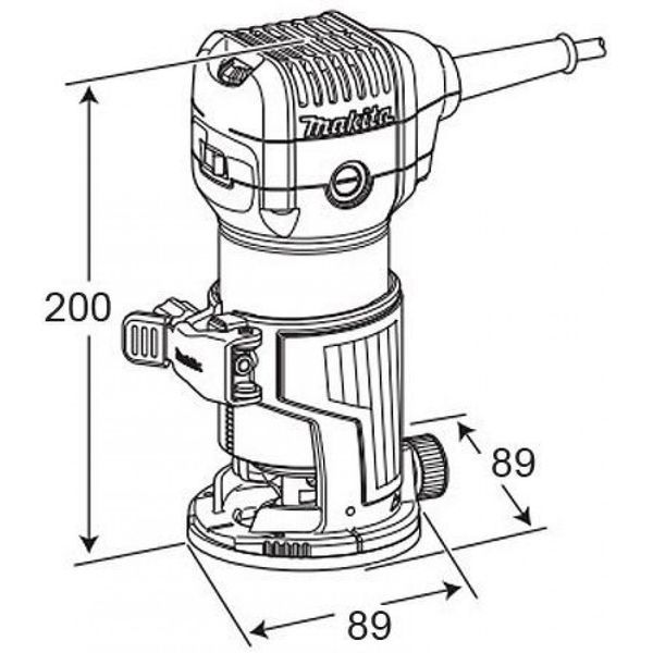 Фрезер MAKITA RT0702CX2 RT0700CX2 фото