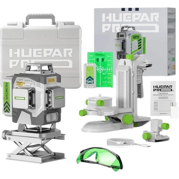 Уровень лазерный HUEPAR ZK04CG 492010 (4D/зеленый) 492010 фото