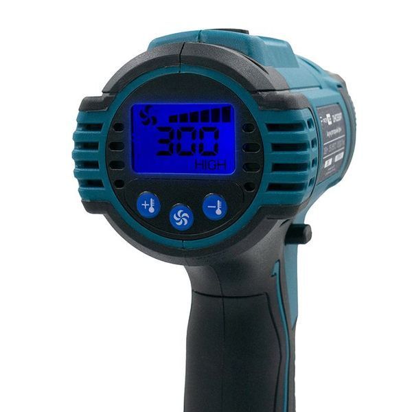 Акумуляторний фен PROFI-TEC DHG550PT_1 POWERLine LCD-дисплей : без АКБ, 350 &ndash; 550 &deg;С (006118) 006118 фото