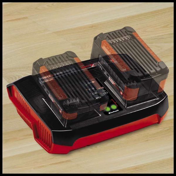 Потужний зарядний пристрій для двох акумуляторів Einhell 18V Power-X-Twincharger 3 A (4512069) 4512069 фото