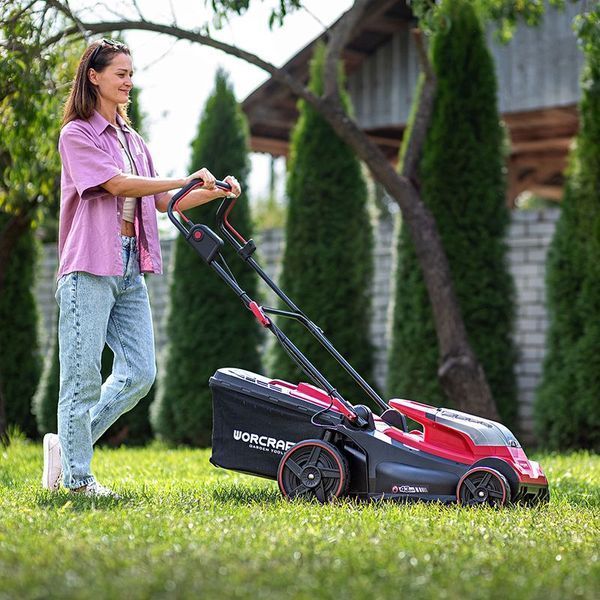 Аккумуляторная бесщеточная газонокосилка WORCRAFT CLM‑S40LiBL (ширина 43см/40 В/2 скорости) БЕЗ АКБ 13278 фото