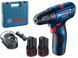 Аккумуляторный шуруповерт Bosch GSR 120 LI (06019G8000): 30/13 Нм, 1300 об/мин, 2 Акб 12 В / 2 Ач Li-ion 06019G8000 фото 1